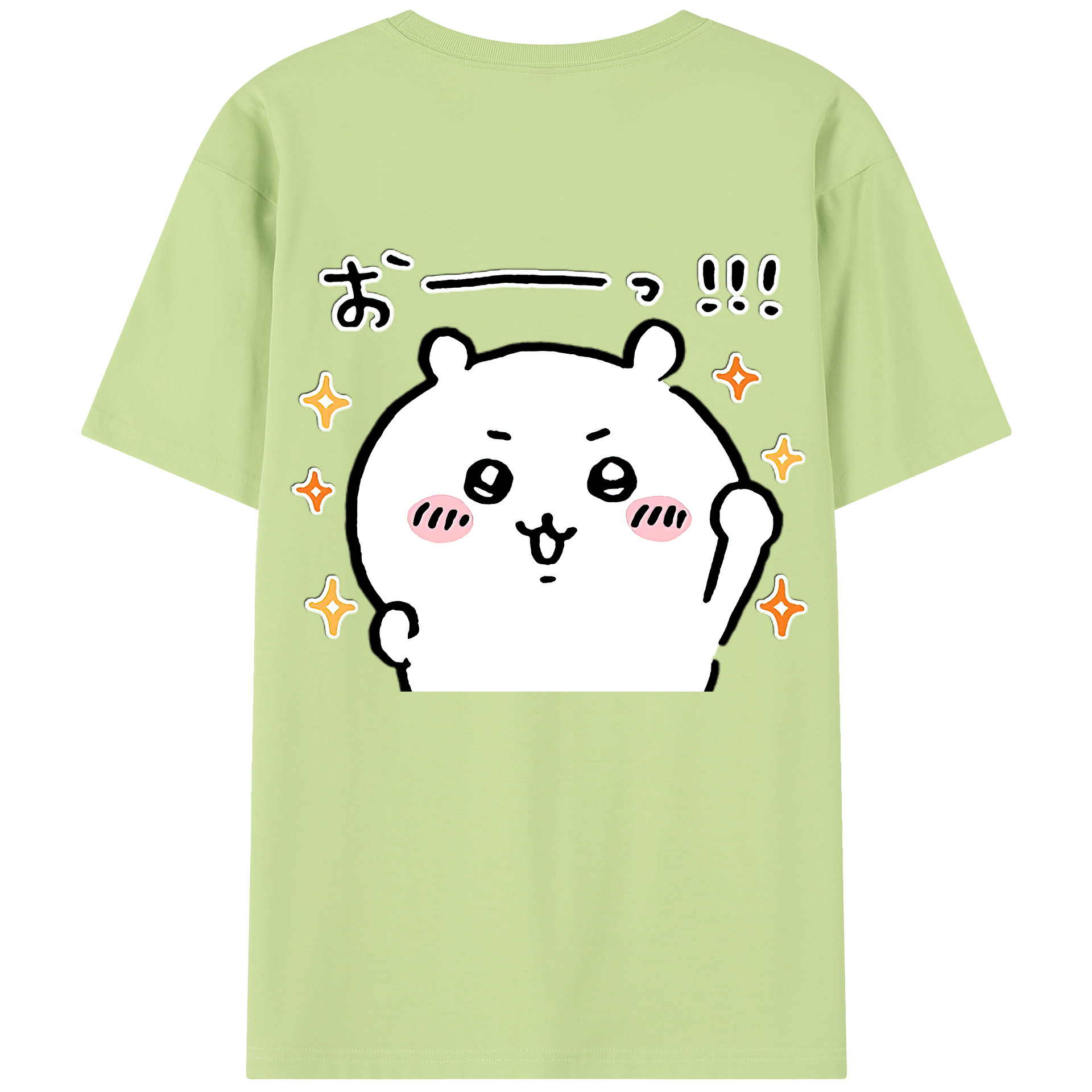 （画像用） ちいかわ ちいかわ Chii-kawa chiikawa 綿100％半袖Tシャツ（背面プリント）